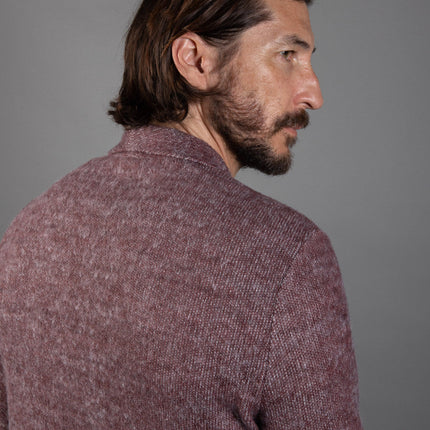 Men's Soft Knit Melange Cardigan Sweater