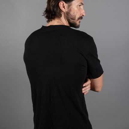 Men's Warren Wide Pocket Cotton Linen V-Neck Tee