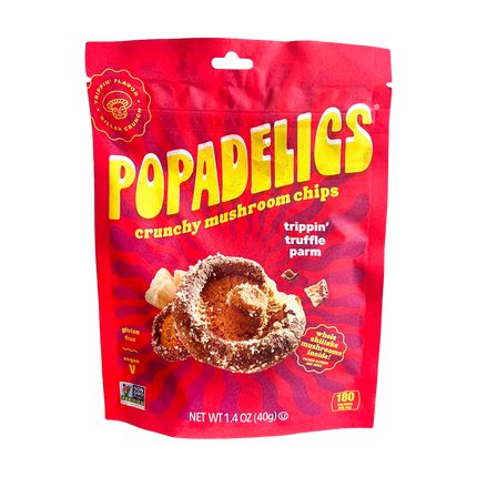 Popadelics Crunchy Mushroom Chips — Trippin' Truffle Parm | 6-Pack
