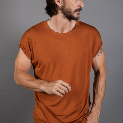 Men's Modal Curved Bottom Crew Tee