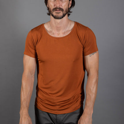 Men's Modal Wide Neck Tee