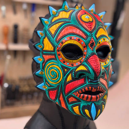 Leather Tribal Mask Printable Pattern Bundle — Intermediate + Advanced