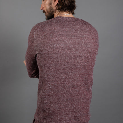 Men's Soft Knit Melange V-Neck Sweater