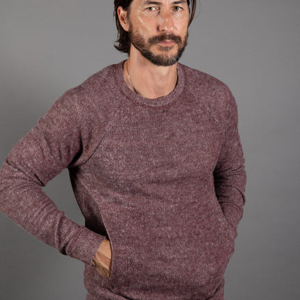 Men's Soft Knit Melange Kangaroo Pocket Pullover Sweater