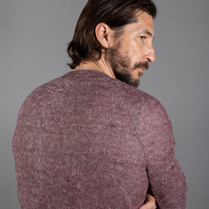 Men's Soft Knit Melange Kangaroo Pocket Pullover Sweater
