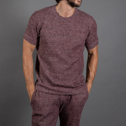 Men's Soft Knit Melange Short Sleeve Crew Tee