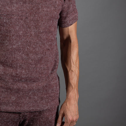 Men's Soft Knit Melange Short Sleeve Crew Tee