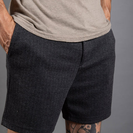 Spencer Herringbone Snap Short