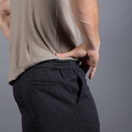 Spencer Herringbone Snap Short