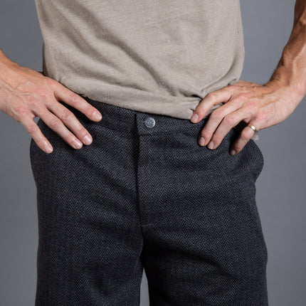 Spencer Herringbone Snap Short