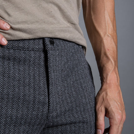 Spencer Herringbone Snap Short