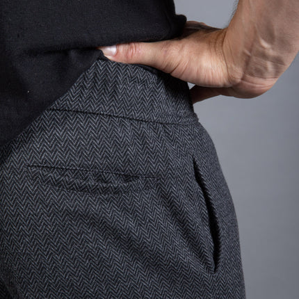 Spencer Herringbone Elastic Band Short