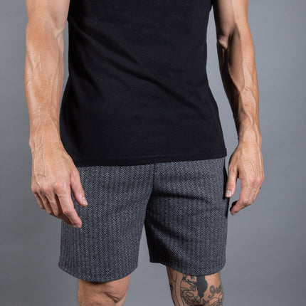 Spencer Herringbone Elastic Band Short