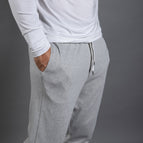 White/Light Grey Herringbone / XS