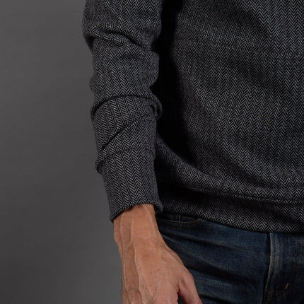 Spencer Herringbone Kangaroo Hoodie