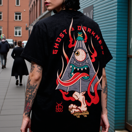 Kasa Obake Tattoo Tee | Ghost & Darkness Streetwear