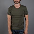 Green/Black Thin Stripe / XS