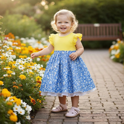 Blossom Organic Cotton Toddler Dress – Everyday Summer Dress for Girls