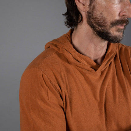 Men's Linen Blend Short Sleeve Hoodie