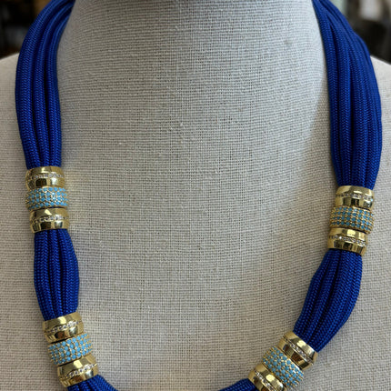 Blue & Gold Necklace