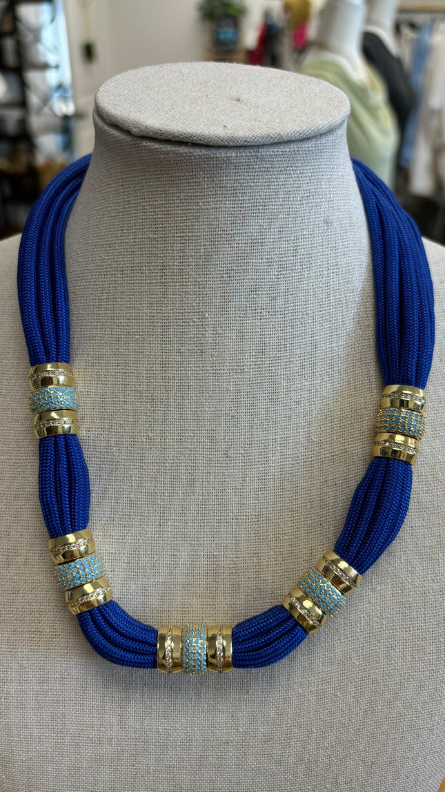 Blue & Gold Necklace