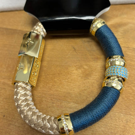 Blue & Gold Bracelet
