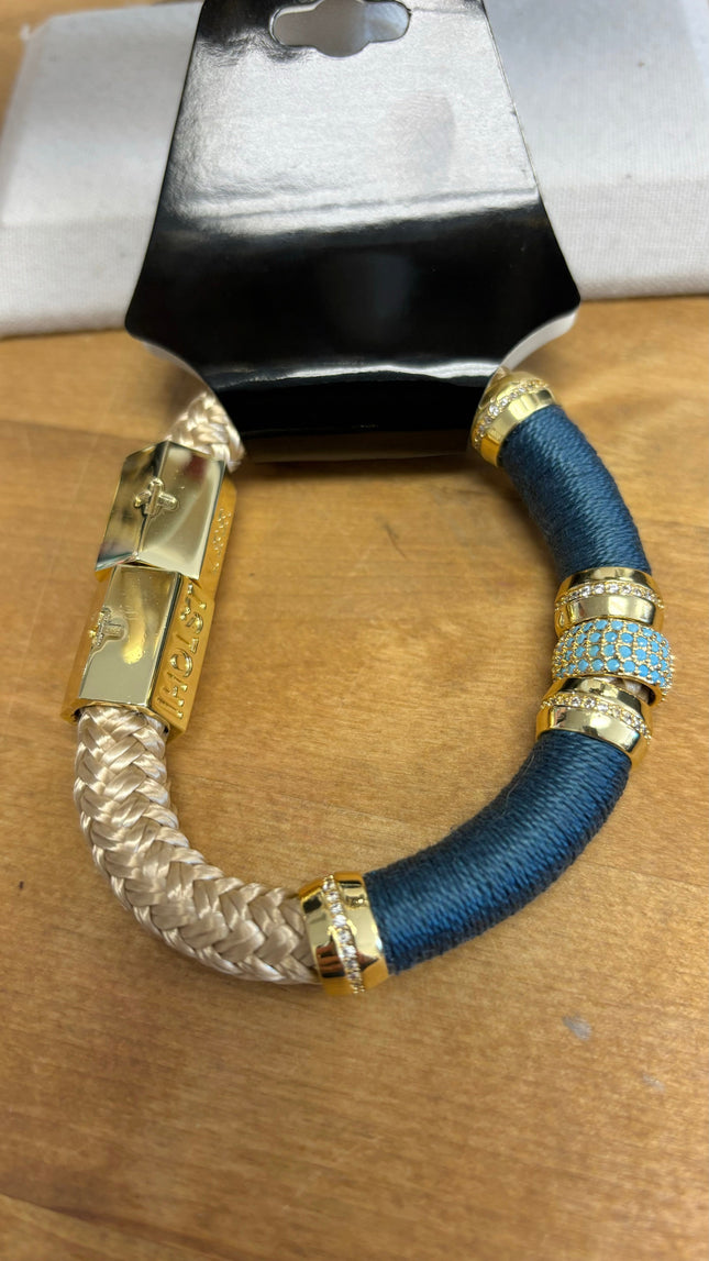 Blue & Gold Bracelet