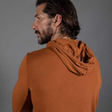 Men's Linen Blend Long Sleeve Hoodie