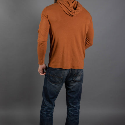 Men's Linen Blend Long Sleeve Hoodie
