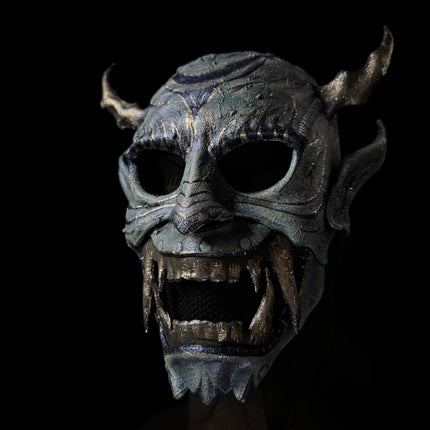 Leather Oni Mask Printable Pattern