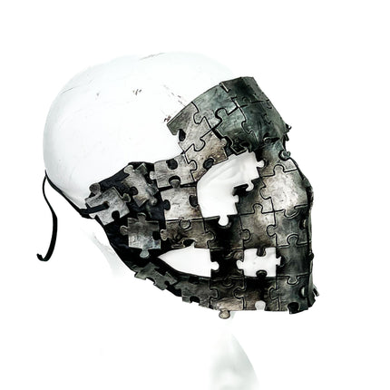Handmade Genuine Leather  Puzzle Mask