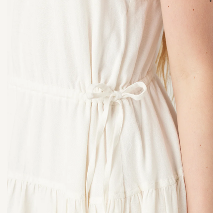 Ivory Cross Halter Dress-REDUCED