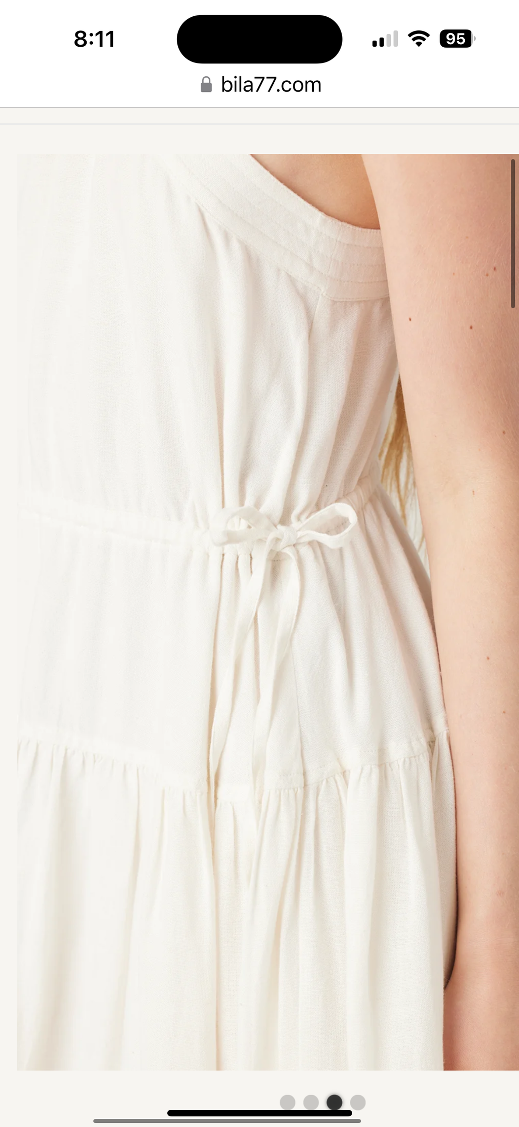 Ivory Cross Halter Dress-REDUCED