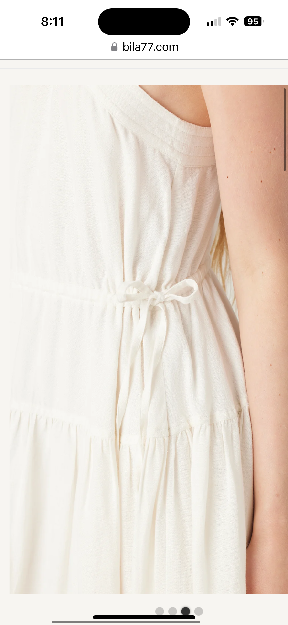 Ivory Cross Halter Dress-REDUCED