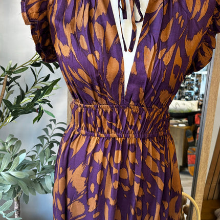 Plum/Orange Fall Dress