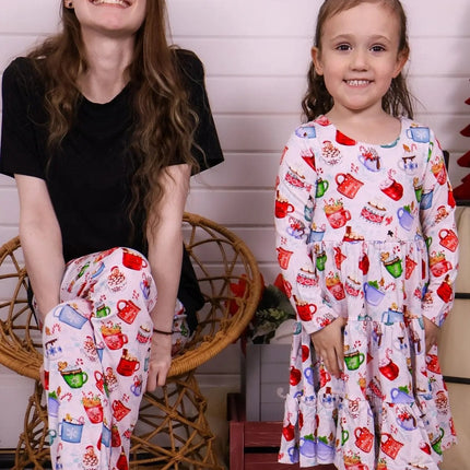 Long Sleeve Twirl Dress & Short Set