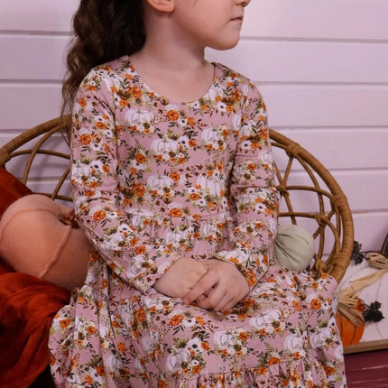 Long Sleeve Twirl Dress & Short Set