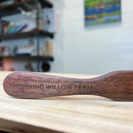 Solid Walnut - Wood Sourdough Spatula