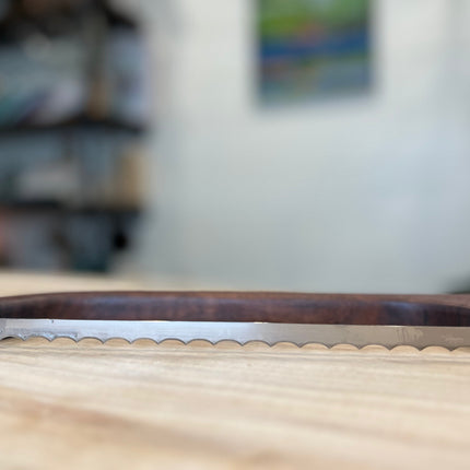 Solid Walnut - Wood Bread Bow (Stainless Steal Blade)