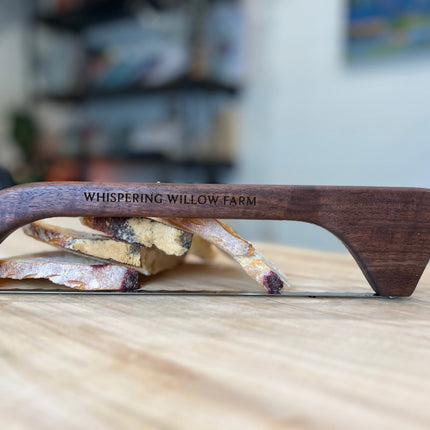 Solid Walnut - Wood Bread Bow (Stainless Steal Blade)