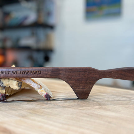 Solid Walnut - Wood Bread Bow (Stainless Steal Blade)
