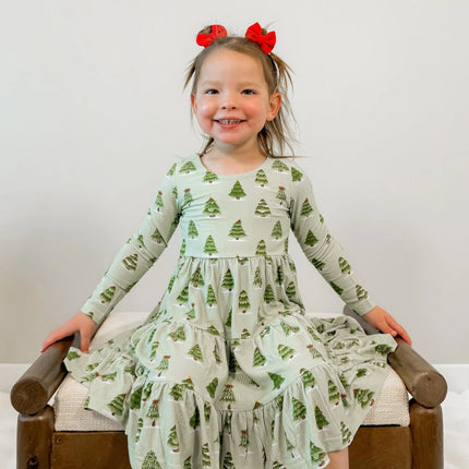 Long Sleeve Twirl Dress & Short Set