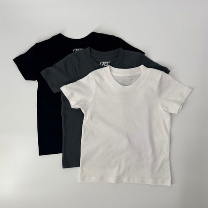 3-PACK RAD ORGANICS TEES - MONOCHROME