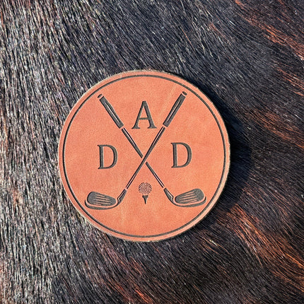 Engraved Golf Dad Patch