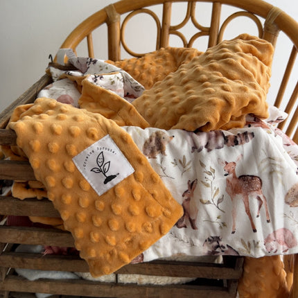 Forest Friends Minky Blanket