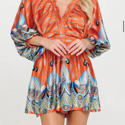 Orange Summer Romper