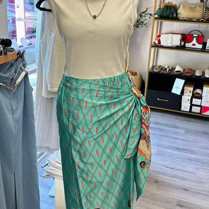 Colorful Wrap Skirt