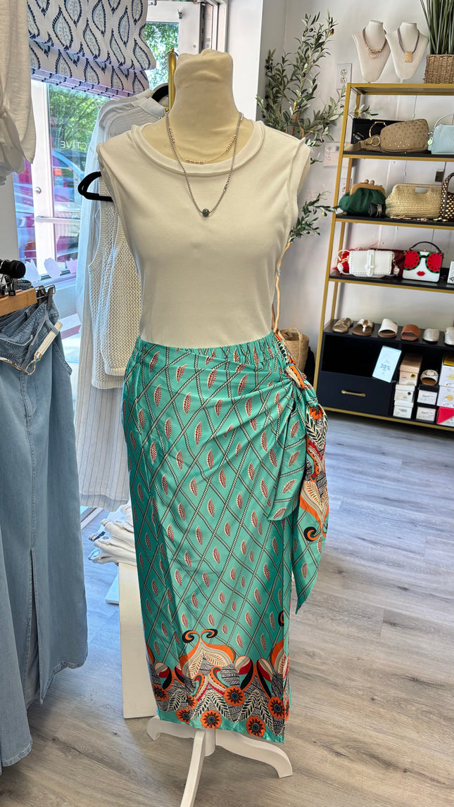 Colorful Wrap Skirt