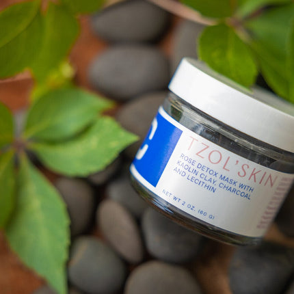 Rose Detox Mask with Kaolin Clay, Charcoal, & Lecithin