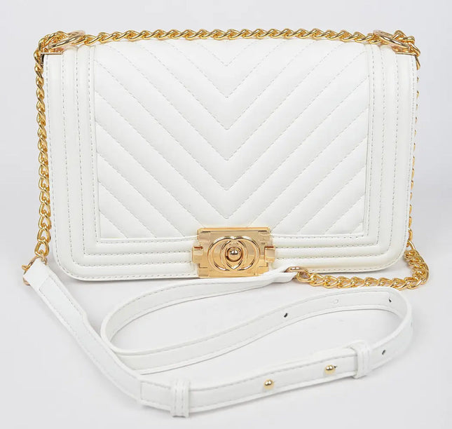 White summer handbag